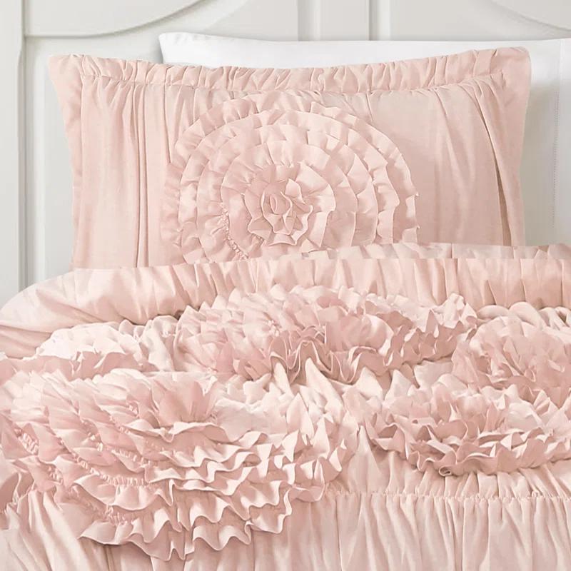 Lush Decor Serena Microfiber Traditional Comforter Set