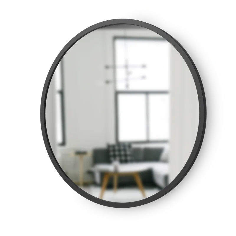 Hub Rubber Round Mirror