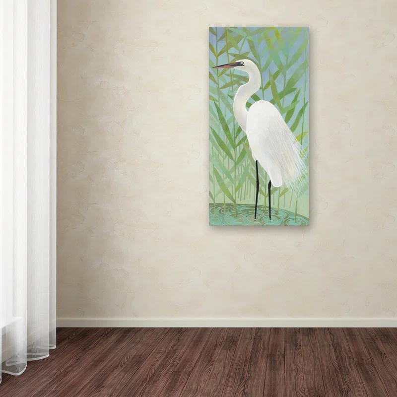 Trademark Fine Art Kathrine Lovell " Egret By The Shore II " by Kathrine Lovell