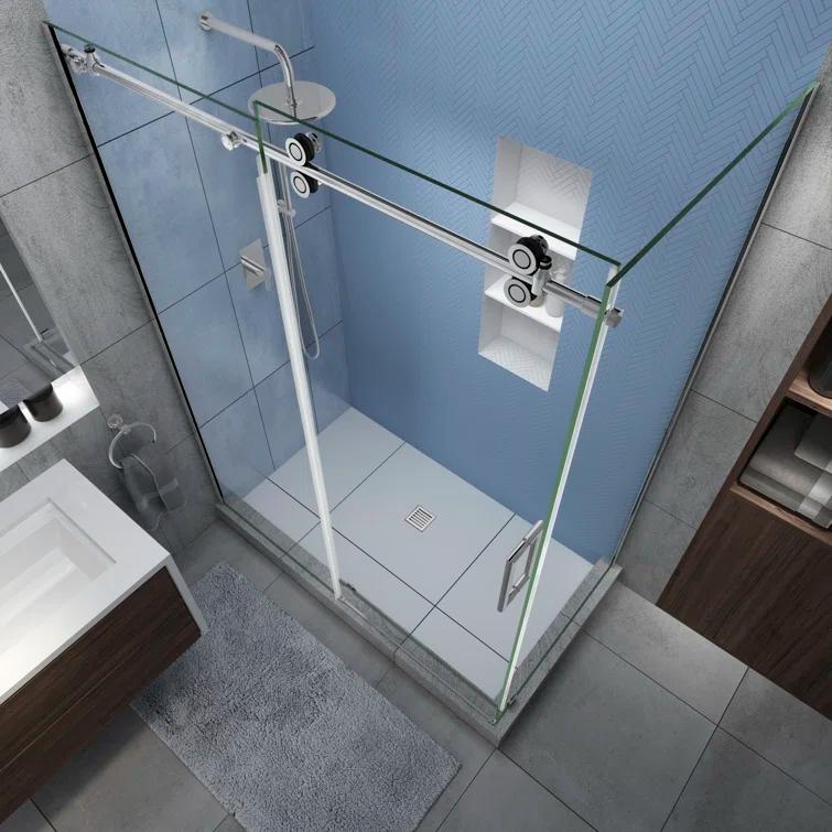 Aston Langham XL 44" - 48" W x 32" D x 80" H Rectangle Shower Enclosure SEN979EZ.UC-CH-483280-R