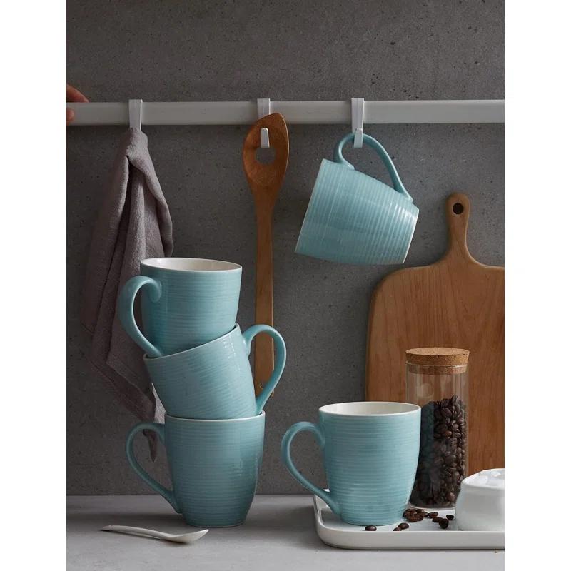 DOWAN DOWAN Ceramic Coffee Mug (Set of 6)