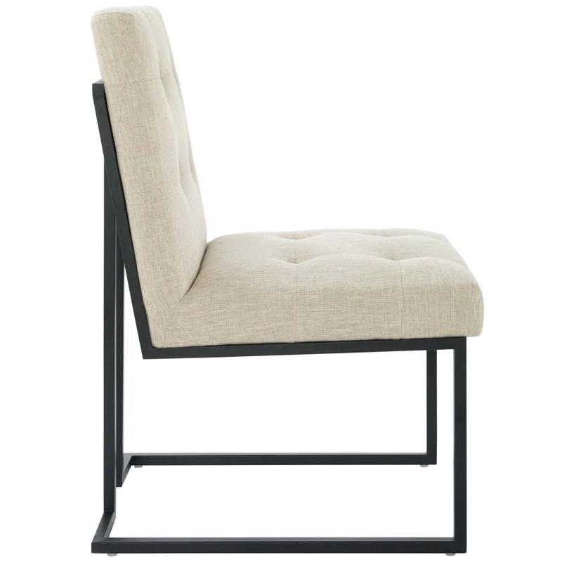 Modway Privy Black Stainless Steel Upholstered Fabric Dining Chair by Modway