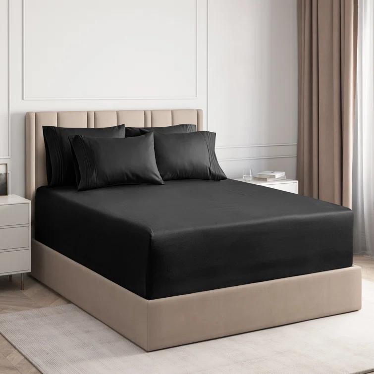 CGK Linens 6 Piece Extra Deep Pocket Ultra Soft & Cooling Sheet Set