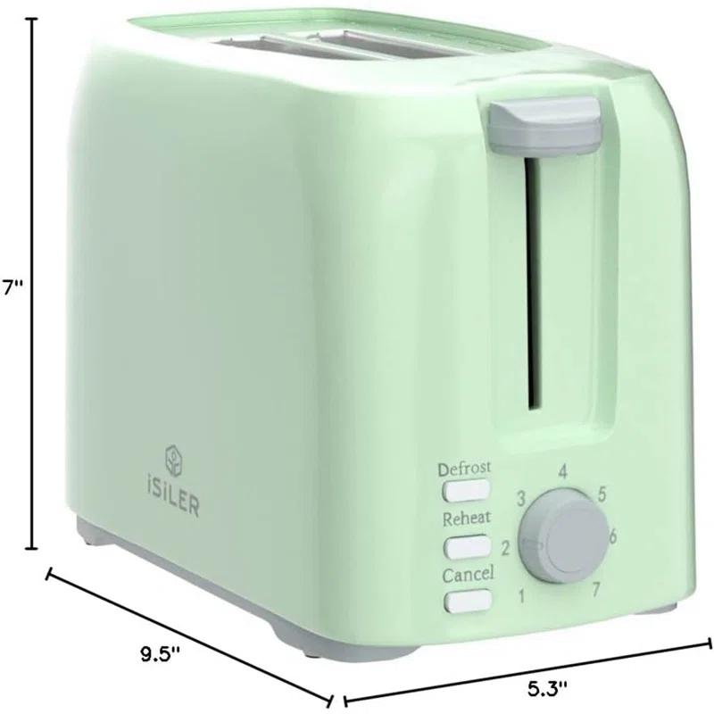 JADOOG 2 Slice Toaster, 1.3 Inches Wide Slot Bagel Toaster With 7 Shade Settings And Double Side Baking