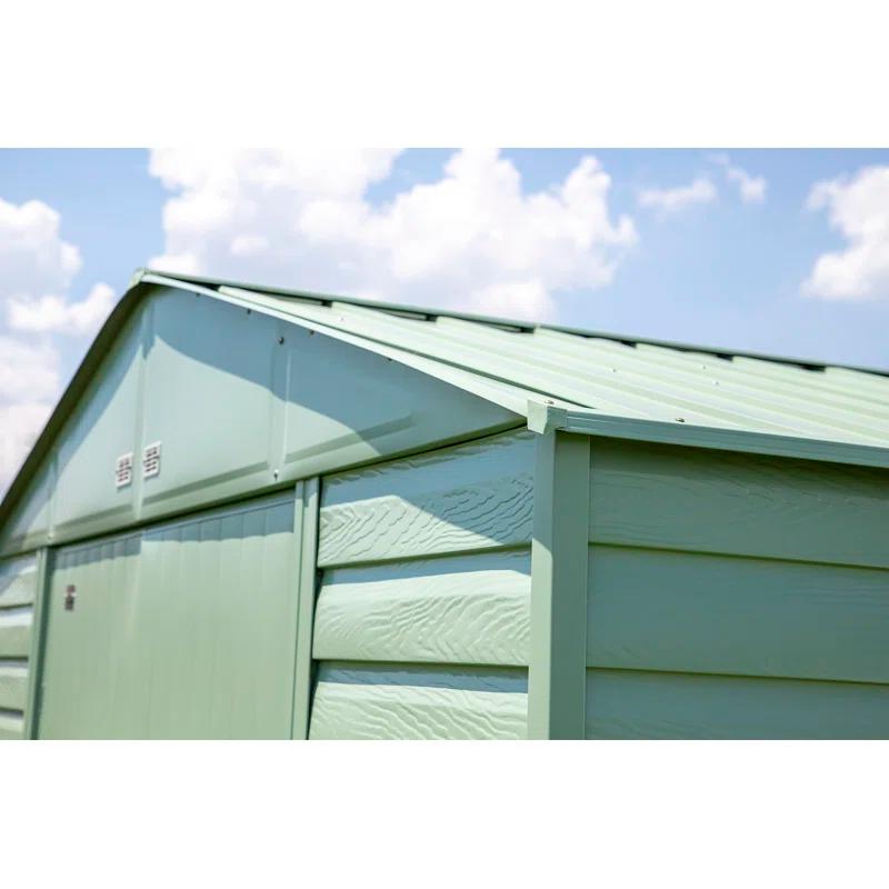 8 ft. W x 8 ft. D Galvanized Steel Storage Shed