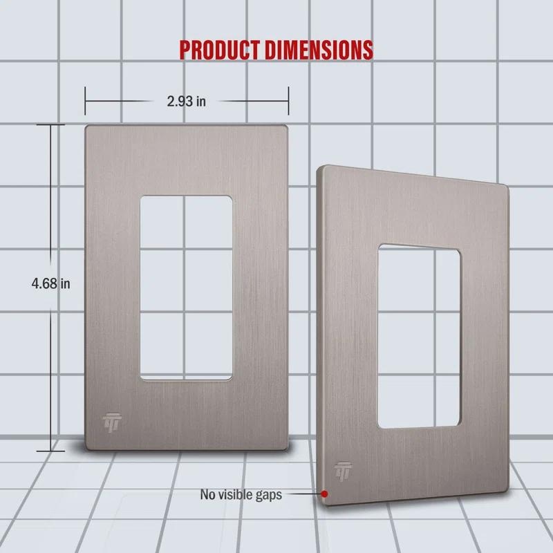 Enerlites No Subject 1 - Gang Rocker Standard Wall Plate