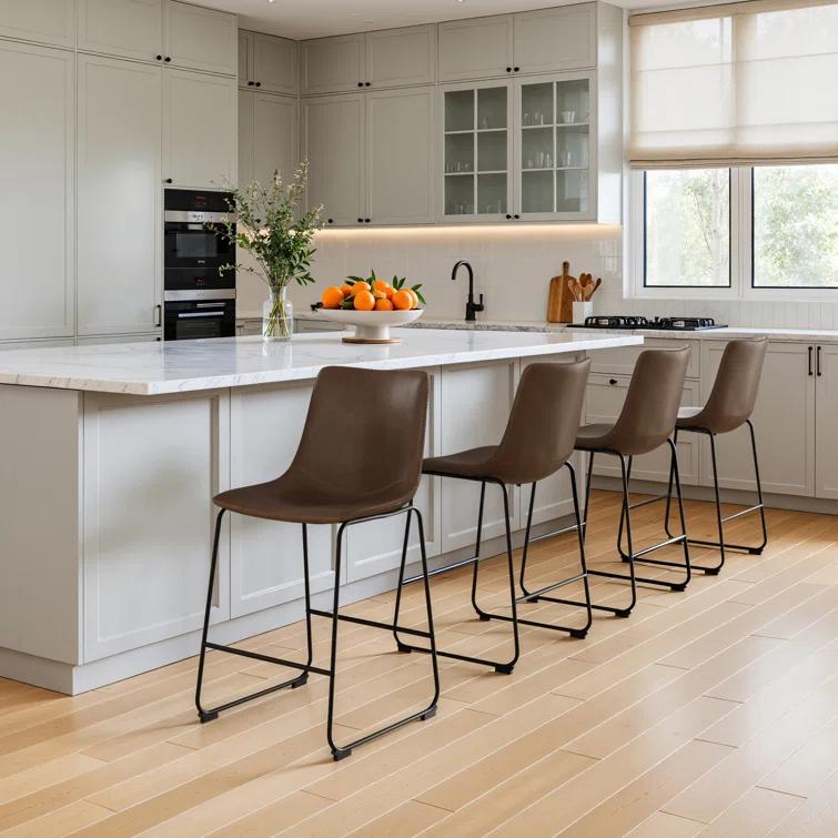 Nia Vegan Leather Bar & Counter Stool (Set of 2)