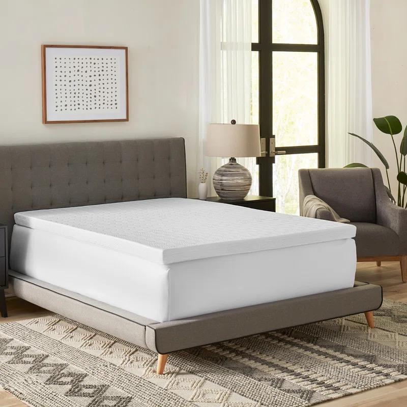 BodiPEDIC 3" Gel Memory Foam Mattress Topper with Cooling Cover