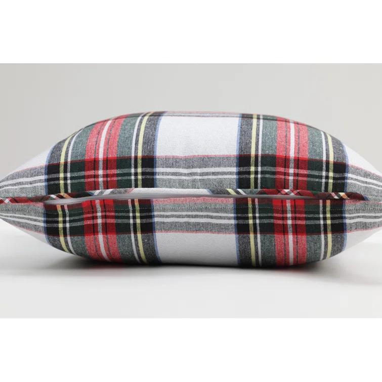 Pillow Perfect Plaid Reversible Throw Pillow