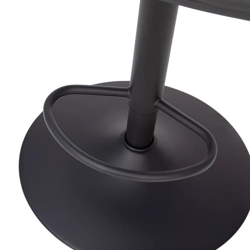 Taylor & Logan Rochester Swivel Upholstered Adjustable Height Counter Stool with Metal Frame