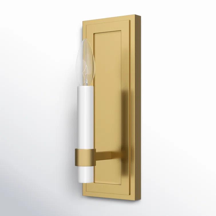 Annabel Single Light Steel Dimmable Candle Wall Light