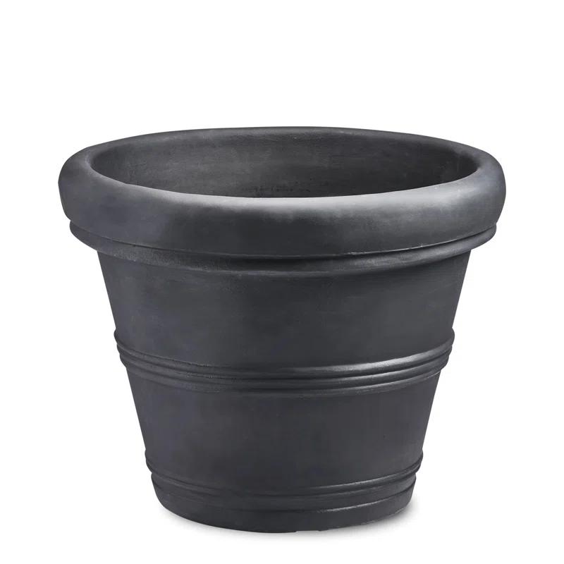 Crescent Garden Rolled-Rim Planter Pot