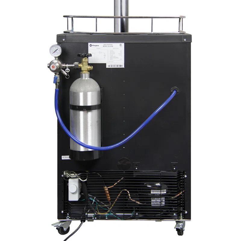 Kegco Kegco 5.6 Cubic Feet Triple Tap Freestanding Kegerator with Adjustable Temperature