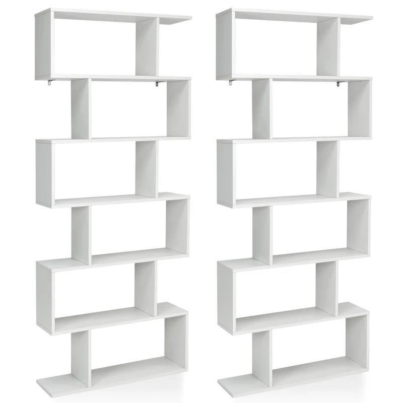 Latitude Run® Pomp Geometric Bookcase