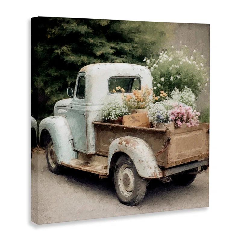 " Country Florals In Truck " by LSR Design Studio