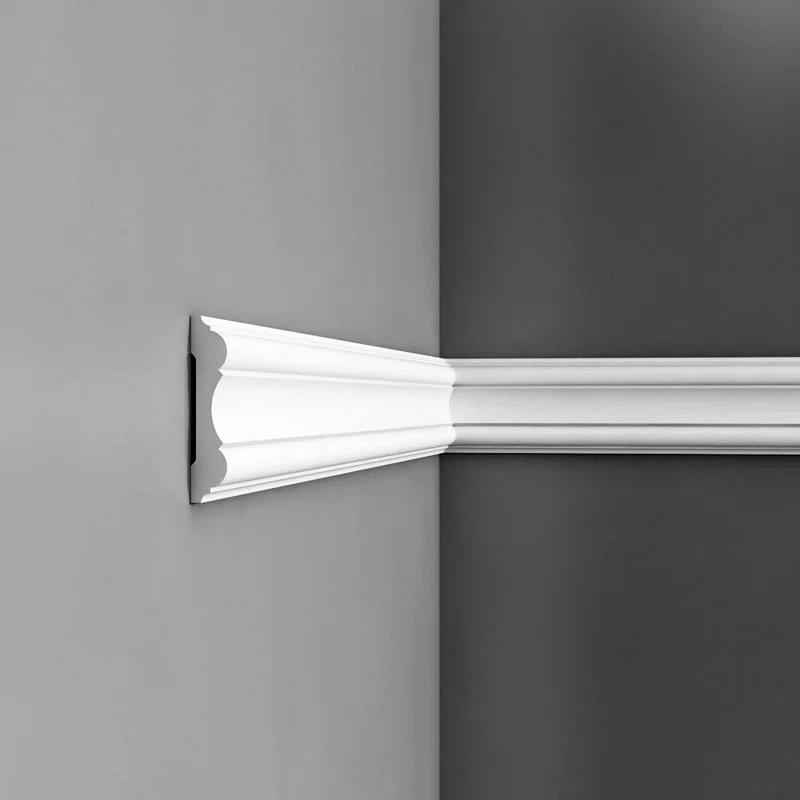 Architectural Products by Outwater L.L.C. 7/8 in D x 4 in W x 78-3/4 in L Primed White Plain Polyurethane Panel Moulding (Set of 2)