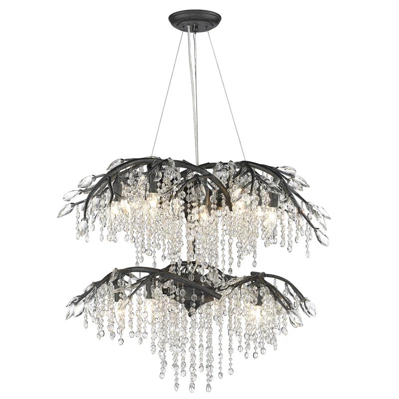 Willa Arlo™ Interiors Montriel 18 - Light Dimmable Tiered Chandelier