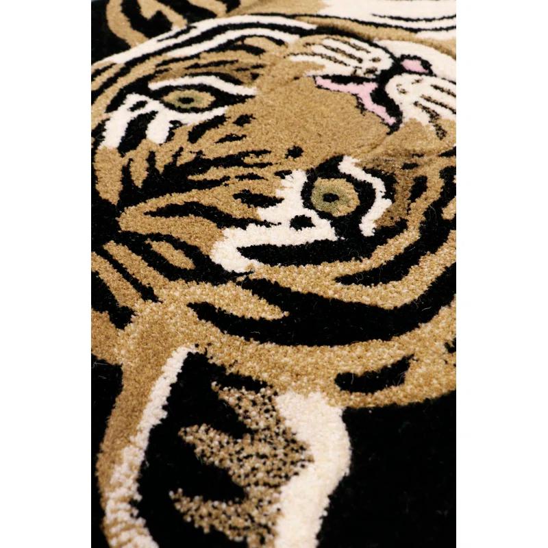 Pasargad Forest Handmade Tufted Rectangle 2' x 3' Wool Area Rug in Brown/Natural/Green