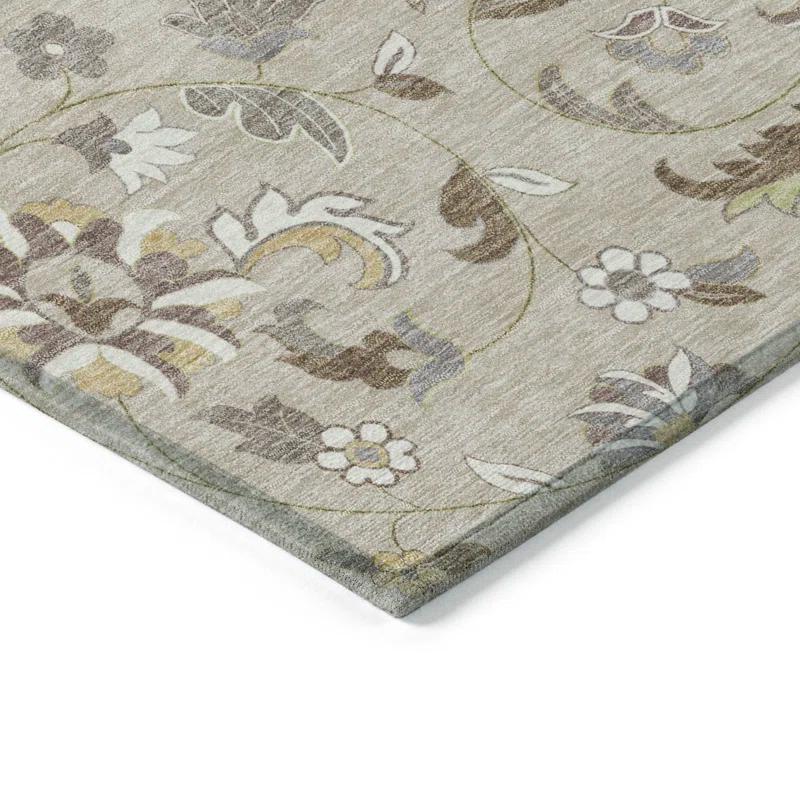 Machine Washable Indoor/Outdoor Chayden ACN1006 Beige 3' x 5' Rug
