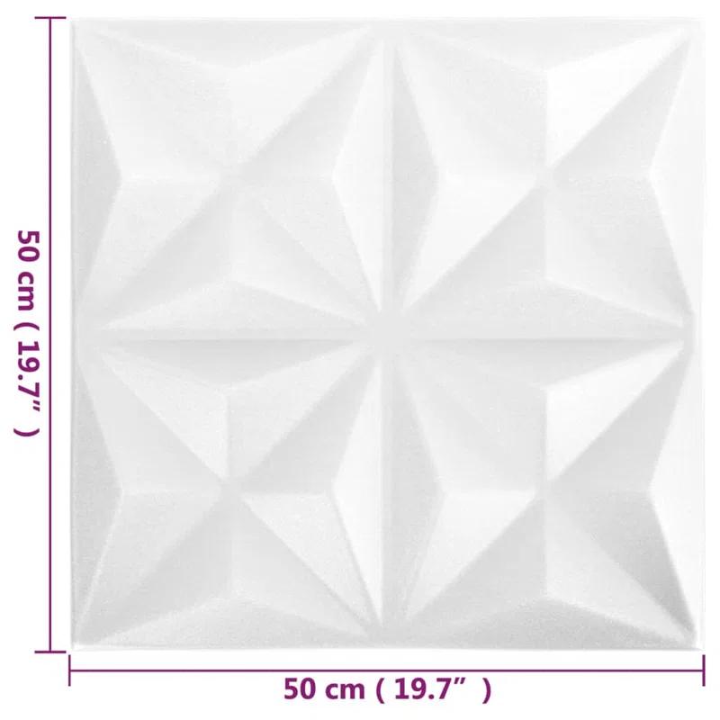 VidaXL 19.7" x 19.7" 3D Wall Panels (12 pack) (Set of 12)