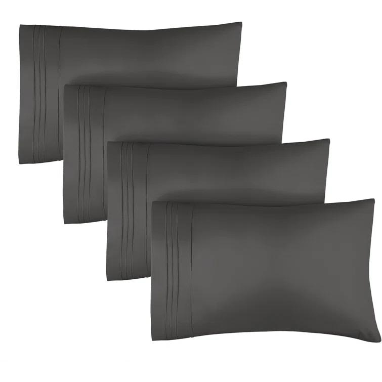 CGK Linens Soft Double Brushed Soft & Cooling Pillowcase - Set of 4