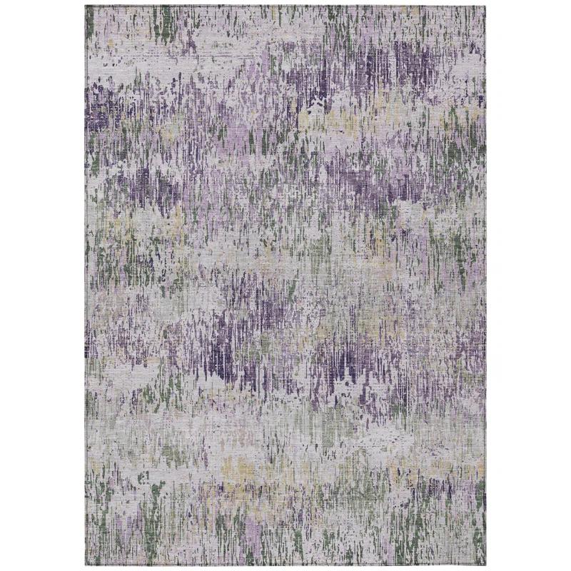 Machine Washable Indoor/Outdoor Chantille ACN1379 Lavender Rug