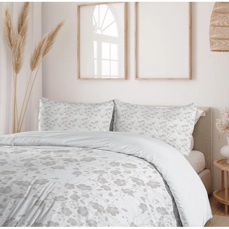 Ambesonne Traditional Floral Duvet Cover Set