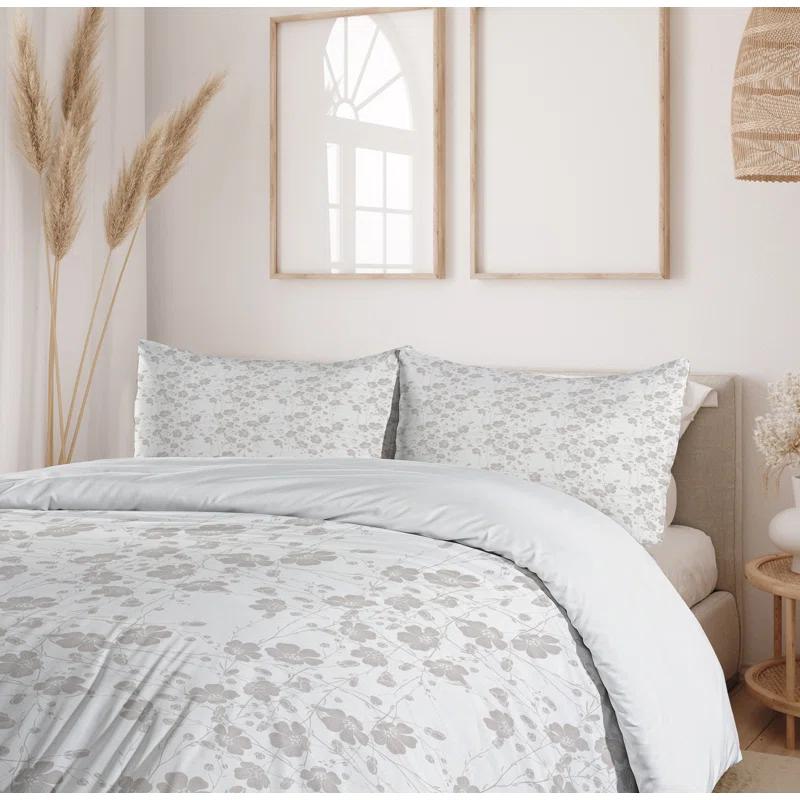 Ambesonne Traditional Floral Duvet Cover Set