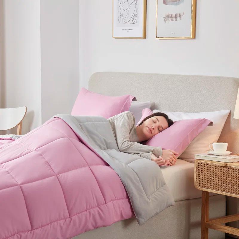 Nestl Nestl All Season Solid Lightweight Down Alternative Reversible Comforter