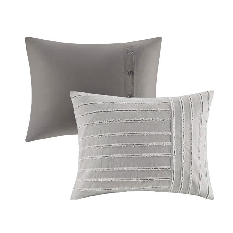 Madison Park Signature Madison Park Signature Essence Oversized Cotton Clipped Jacquard Comforter Set