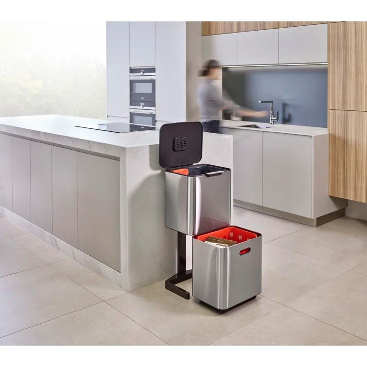 Joseph Joseph Totem Waste & Recycling Dual Kitchen Trash Can
