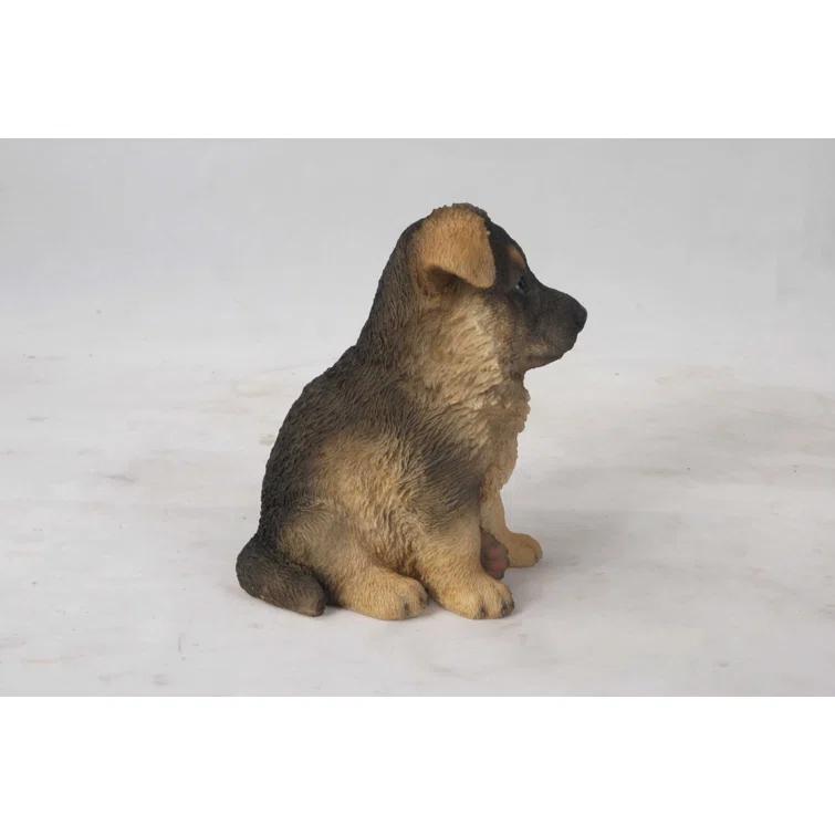 Hi-Line Gift Ltd. Sitting German Shepherd Puppy Statue