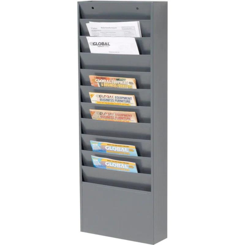 Global Industrial Stainless Steel Hanging Files Open