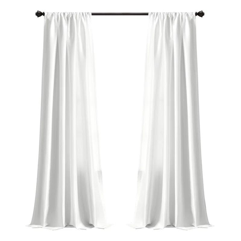 Lush Decor Venetian Polyester Semi Sheer Curtain Single Panel
