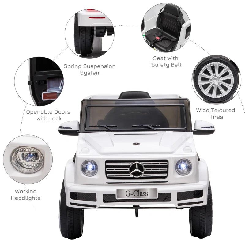 Aosom Aosom 12 Volt 1 Seater All-Terrain Vehicles Battery Powered Ride On with Remote Control