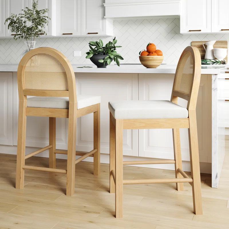 Nathan James Upholstered Counter Stool (Set of 2)