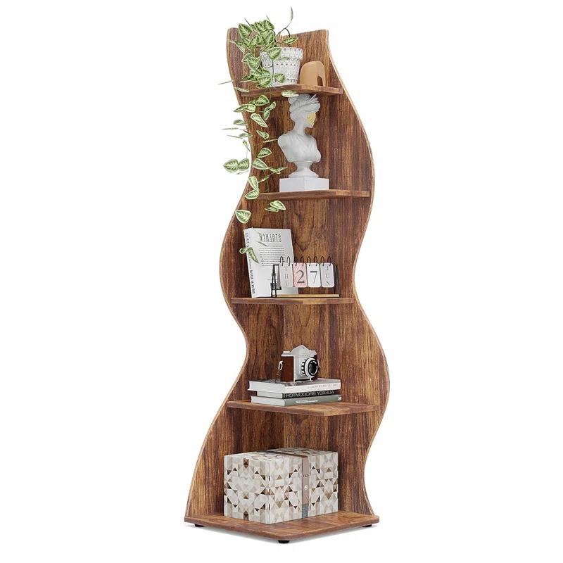 Millwood Pines Arhab Corner Bookcase