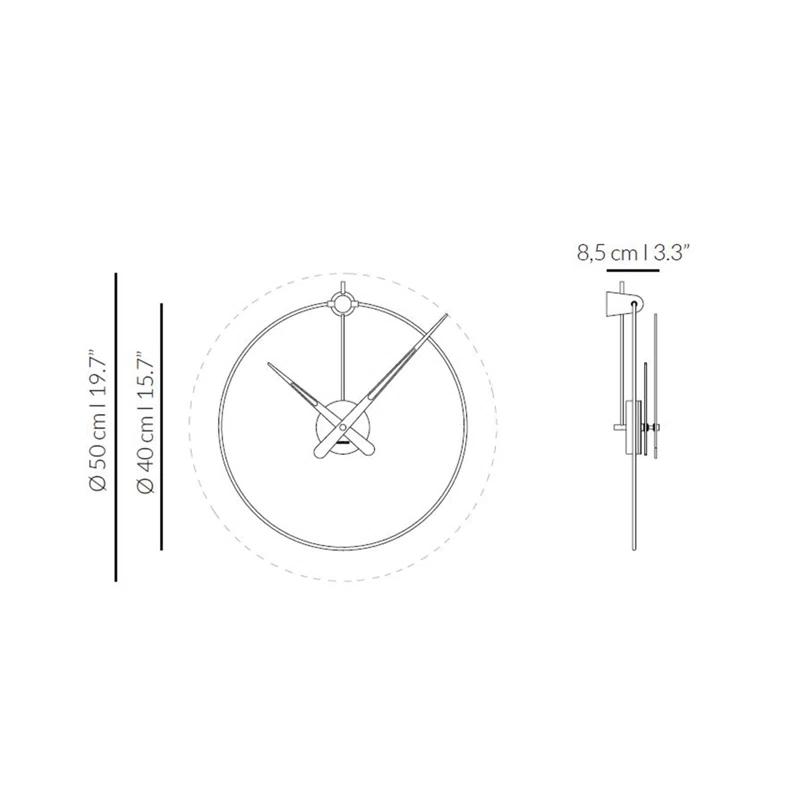Micro Nomon Wall Clock