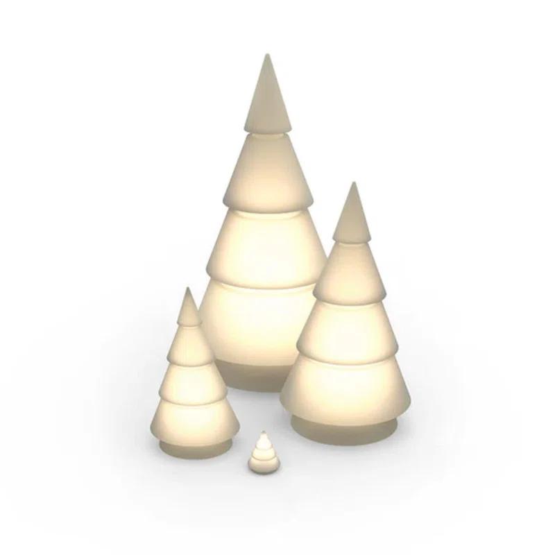 Forest Matte Ice White Battery Powered LED Outdoor Floor Lamp