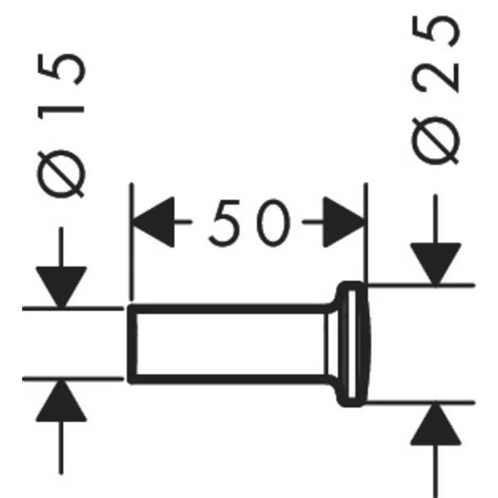 AXOR Universal Circular Wall Mounted Small Robe Hook 42811670