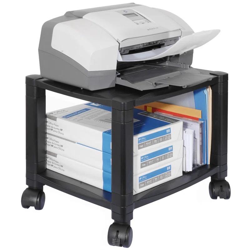 Kantek Kantek Two-Shelf Mobile Printer Stand Printer Stand with Wheels