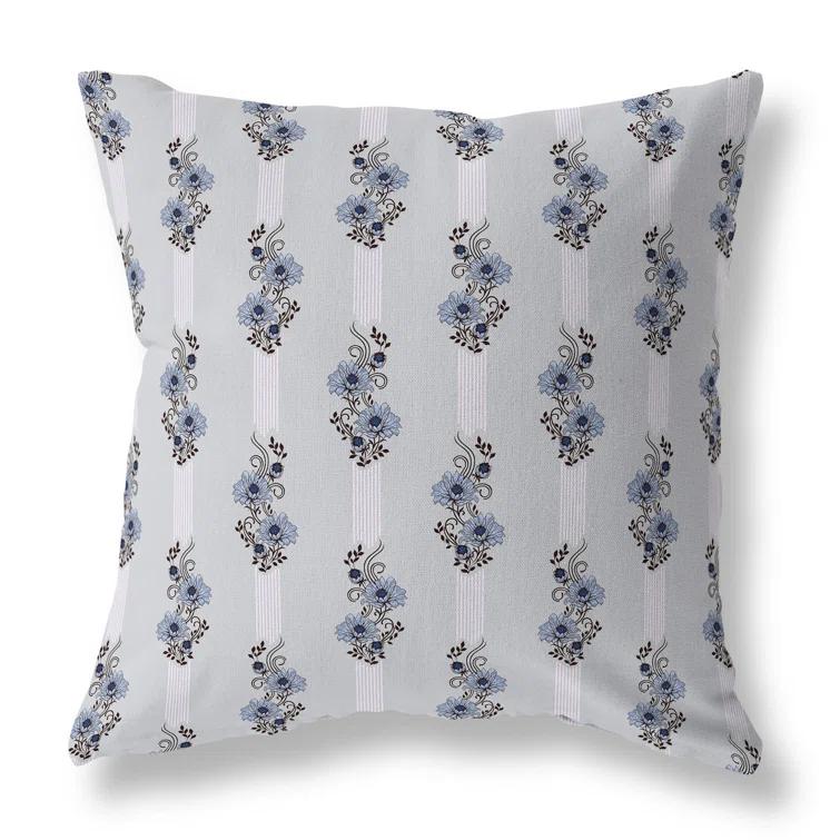 Amrita Sen Floral Luminosity Floral Indoor/Outdoor Reversible Throw Pillow