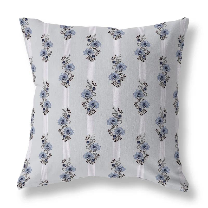 Amrita Sen Floral Luminosity Floral Indoor/Outdoor Reversible Throw Pillow