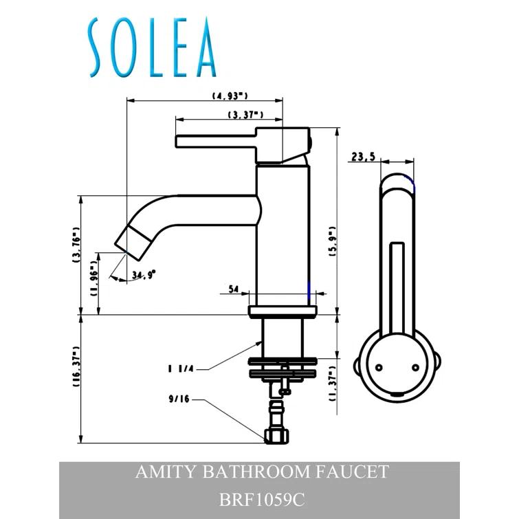 Safavieh Amity Single-Hole Bathroom Faucet BRF1059C