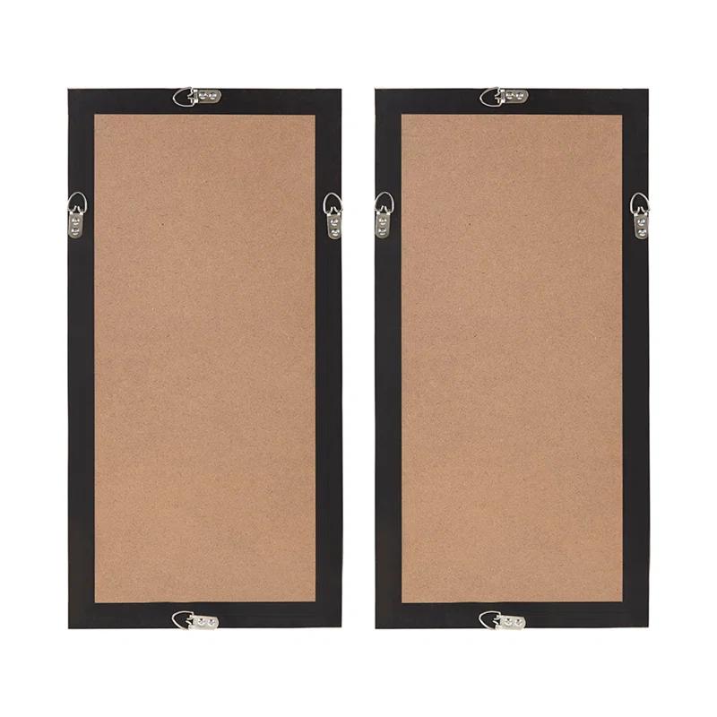 Mercury Row® Zeringue Emblem Natural Capiz with Gold Foil Shadowbox Wall Décor (Set of 2)