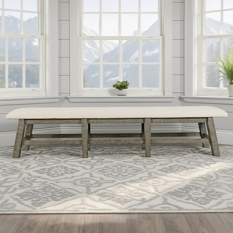 Millwood Pines Fahrettin Polyester Upholstered Bench