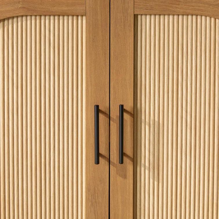 Millwood Pines Eilisha Modern Reeded Sideboard with Arched Doors