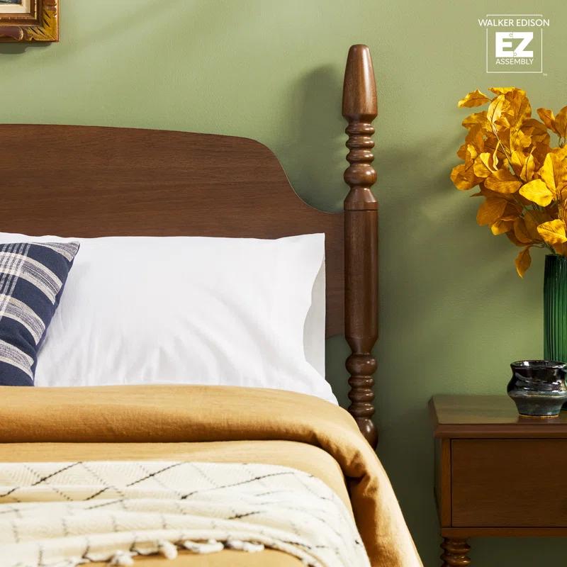 Vivienne Traditional Easy Assembly Solid Wood Turned Spindle Bed