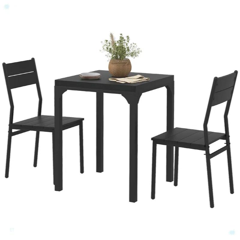Lachrista Modern Kitchen Table and Chairs, Dining Room Set for Breakfast Nook, Small Space, Apartment