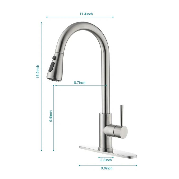 RAY'S RUGS & FLOORING LLC 12RRFR662691LL Single Handle Water Temperature and Flow Control Faucet